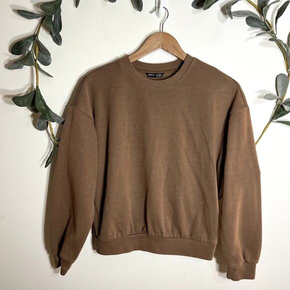 Brown Crew Neck Sweatshirt LAST CALL - Picture 1 of 4